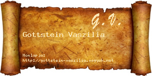 Gottstein Vaszilia névjegykártya